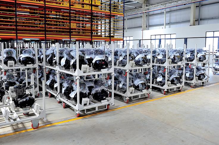 For now, engines are built at the Tiruvottiyur plant and then brought to Oragadam. For now, engines are built at the Tiruvottiyur plant and then brought to Oragadam.